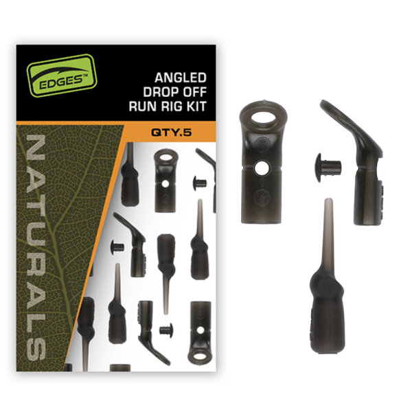 Fox Edges Naturals Angled Drop off run rig kit 5pcs
