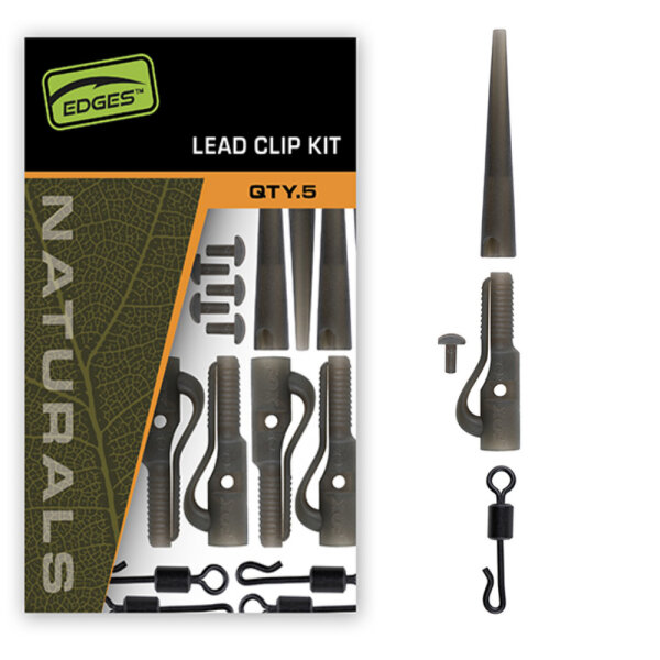 Fox Edges Naturals Lead Cip Kit 5pcs