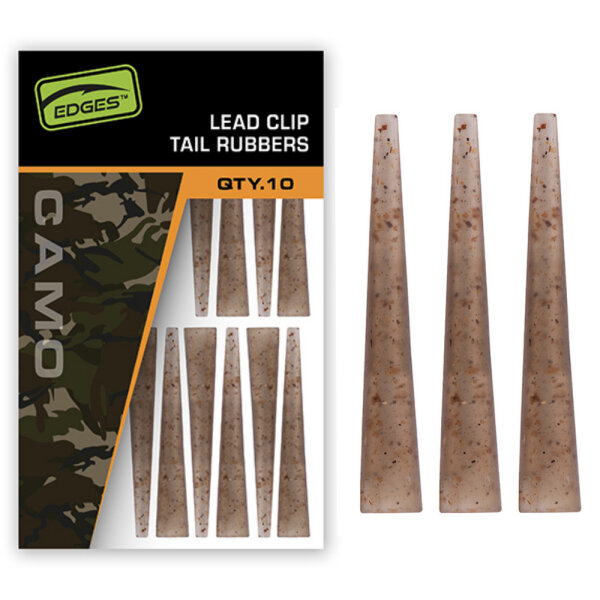 Fox Edges Camo Lead Clip Tail Rubbers 10pcs