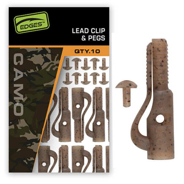 Fox Edges Camo Lead Clip + Pegs 10pcs