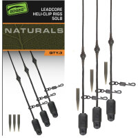 Fox Edges Naturals Heli-Clip Rigs 50lb Copper Core 3pcs