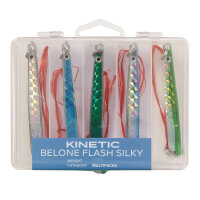 Kinetic Belone Flash Silky Blinker Hornhecht 5er Set 20g