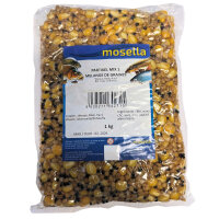 Mosella Premium Partikel Mix 1 Mais, Weizen, Hanf 1kg
