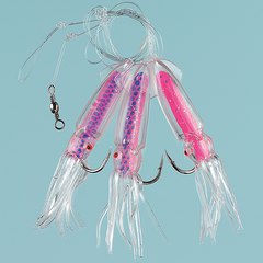 Nr.25 Octopus pink/purple 3 Hooks 8/0
